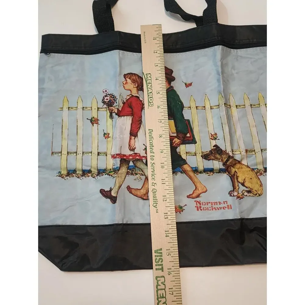 Norman Rockwell Large Tote Shopping Bag - Picture 5 of 6